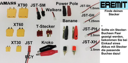 Akku 902030, 092030 3.7V 500mAh Li-Polymer JST-XH 2.5mm Stecker