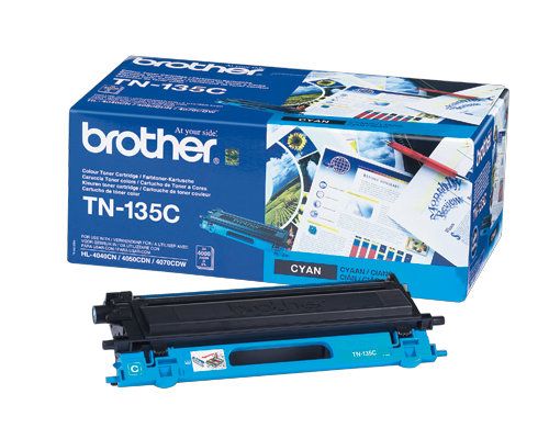 Original Brother TN-135BK, TN135BK Toner schwarz passend für HL-4040, -4050