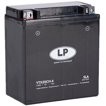LP YTX20CH-4 SLA Motorradbatterie YTX20CH-BS, CTX20CH-BS, 51806, 82002 12V 19Ah